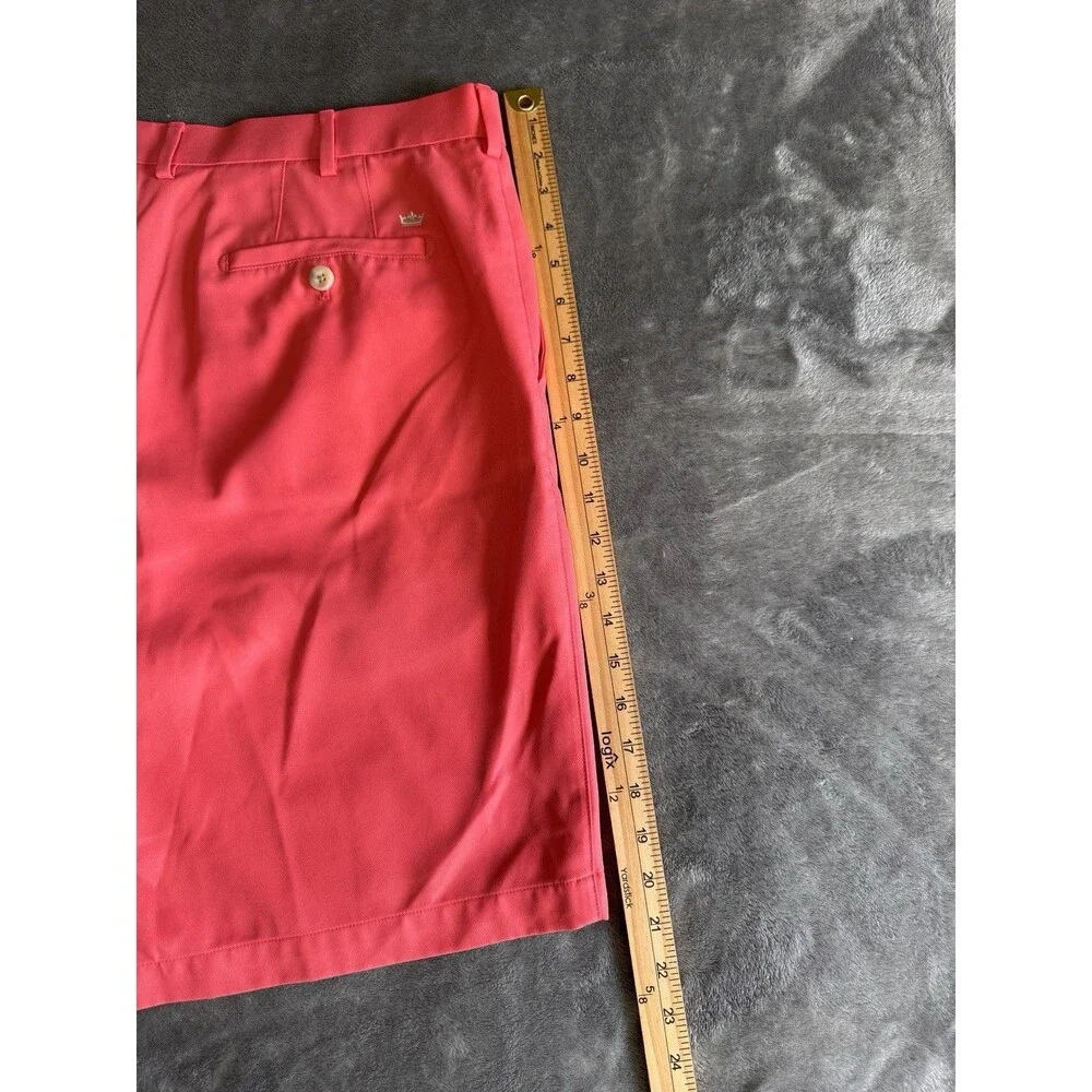 Peter Millar Shorts Mens 40 Pink Performance Shorts Wicking Stretch Golf